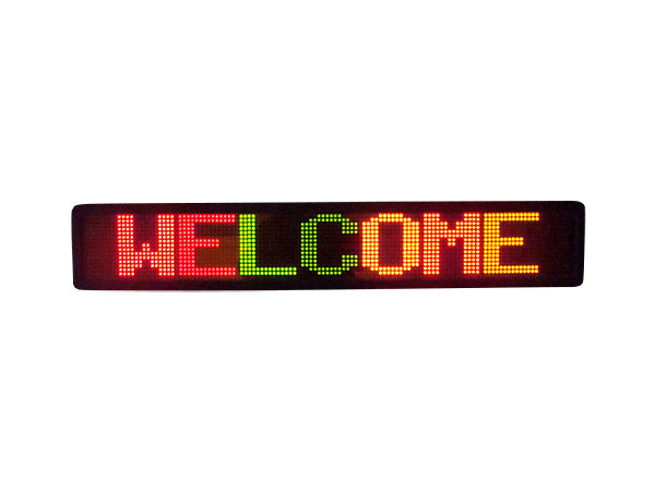 Tri-color LED Sign 2 line programmable scrolling LED Display