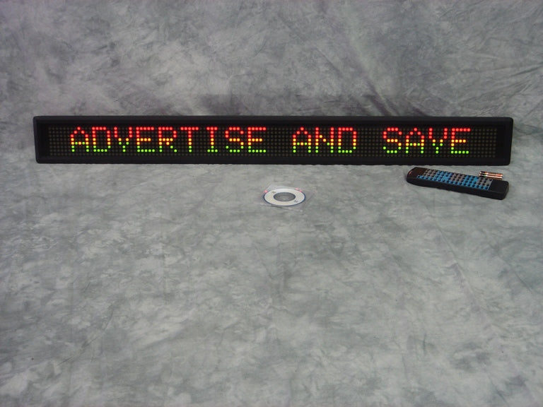 38" Tri-color programmable scrolling message LED Sign
