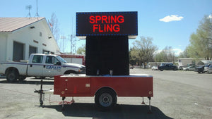 Mobile LED Sign Advertising Trailer