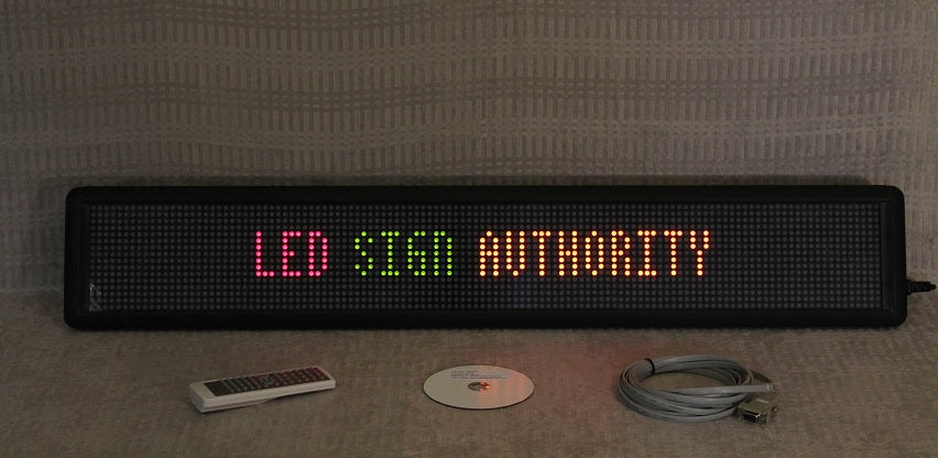 Tri-color LED Sign 2 line moving message scrolling LED Display